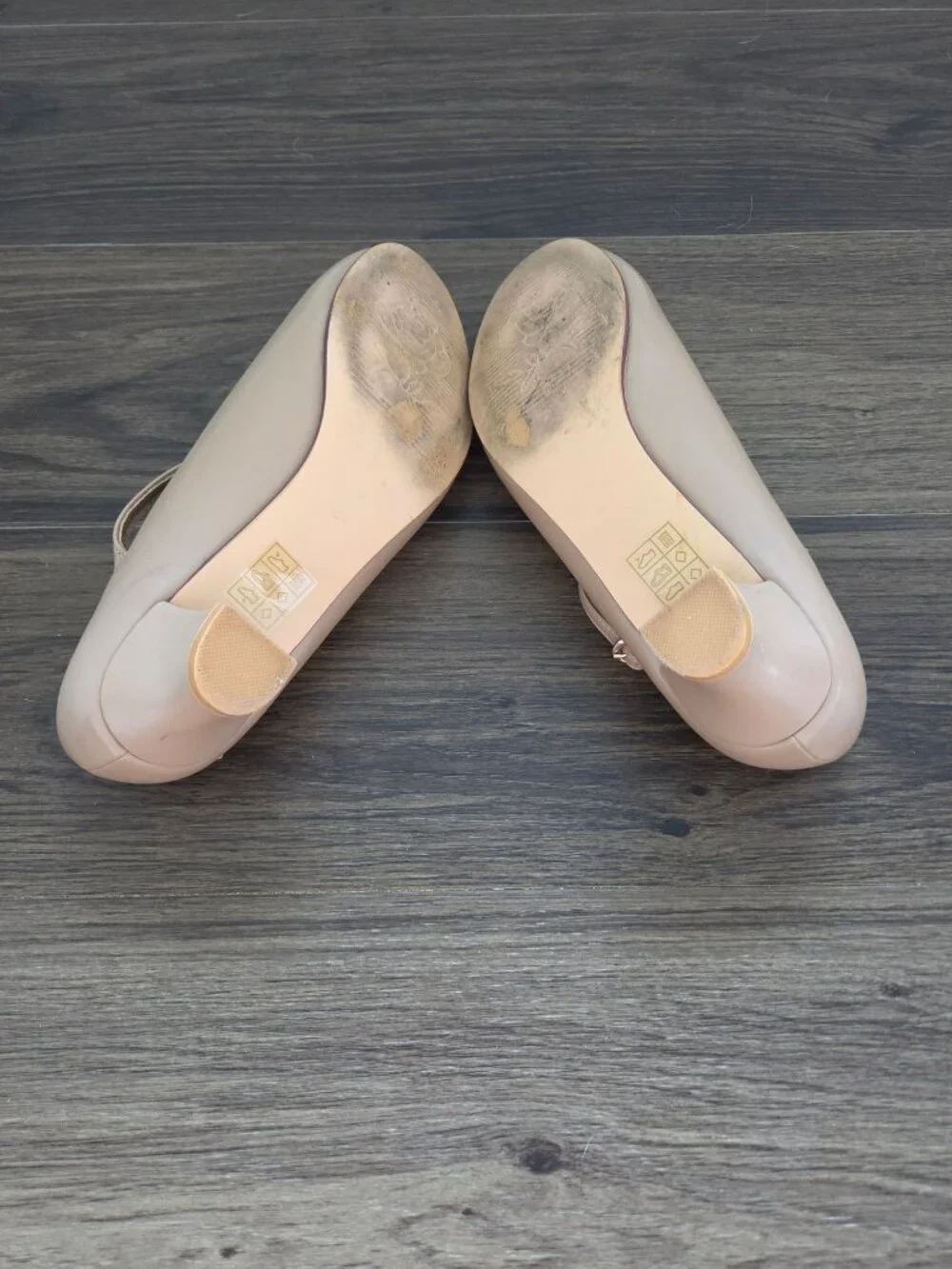 💙 Stelle Tan Faux Leather Mary Jane Kitten Size 8 Heel Character Dance Shoes Vi
